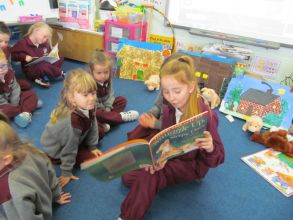 Reading with Friends in Room 4!